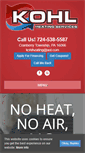 Mobile Screenshot of kohlheatingandair.com